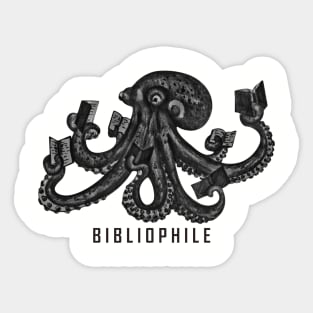 Octopus Bibliophile Sticker